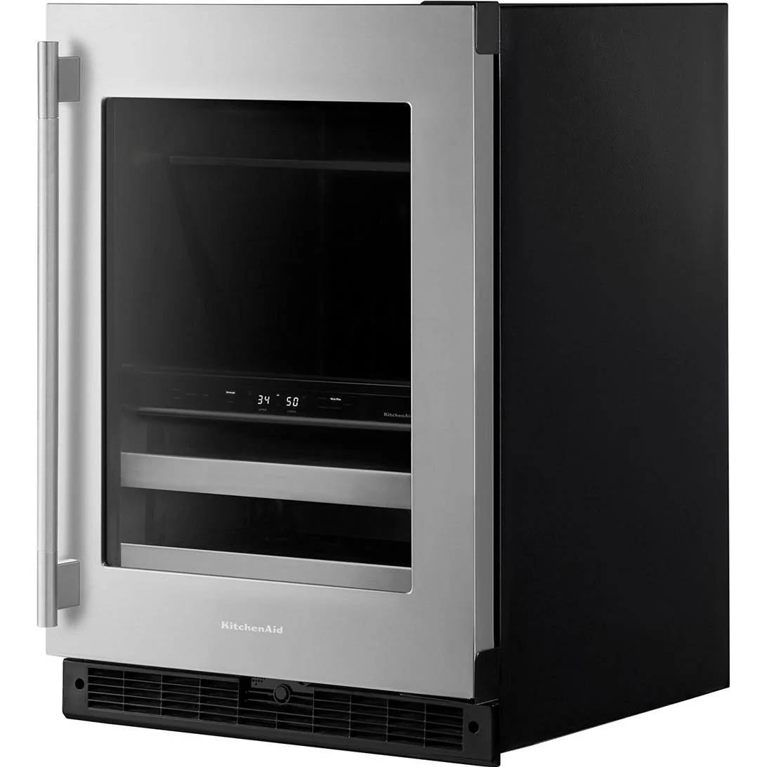KitchenAid Centre de breuvages sous le comptoir de 4,89 pi. cu. à deux zones KUBR524SSB - Image 4