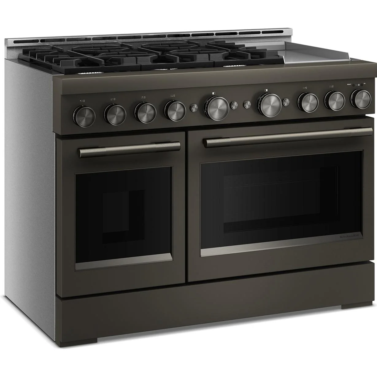 KitchenAid Cuisinière autoportante à gaz de 48 pouces avec 6 brûleurs et plaque chauffante - Image 14
