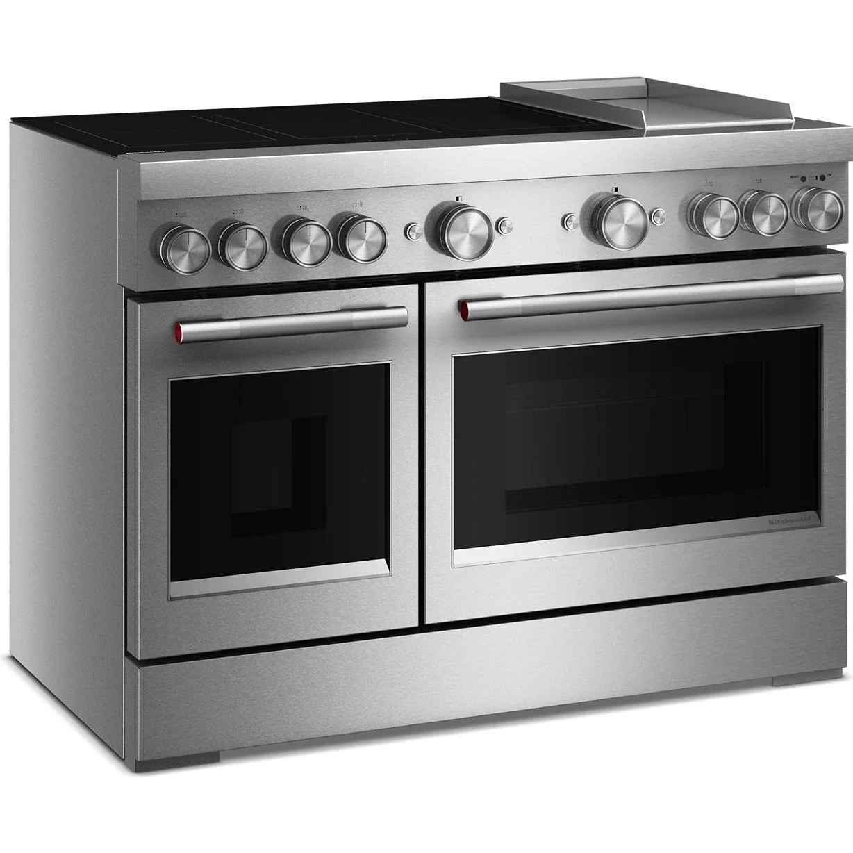 KitchenAid Cuisinière autoportante à induction de 48 pouces avec 6 éléments et plaque chauffante - Image 5