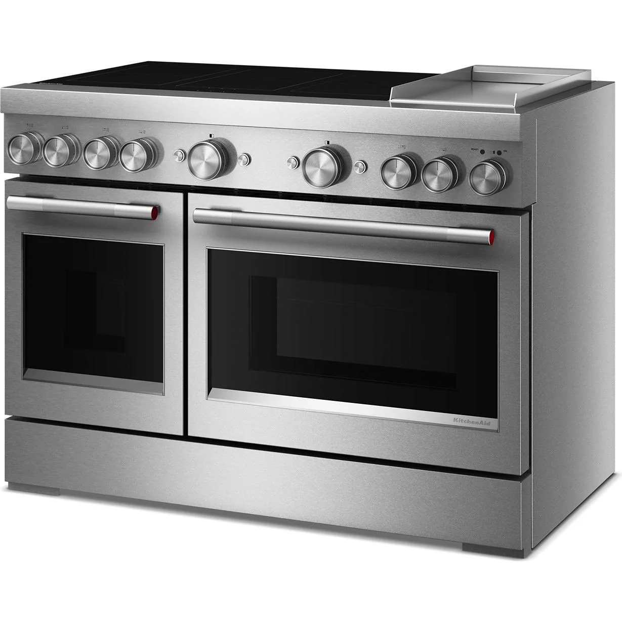 KitchenAid Cuisinière autoportante à induction de 48 pouces avec 6 éléments et plaque chauffante - Image 6