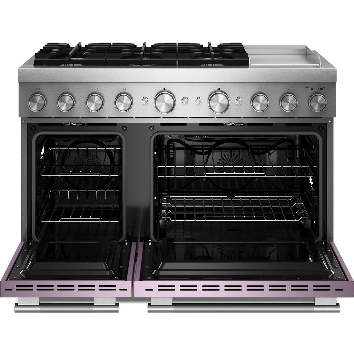 KitchenAid Cuisinière autoportante bi énergie de style commercial de 48 pouces avec plaque chauffante - Image 8