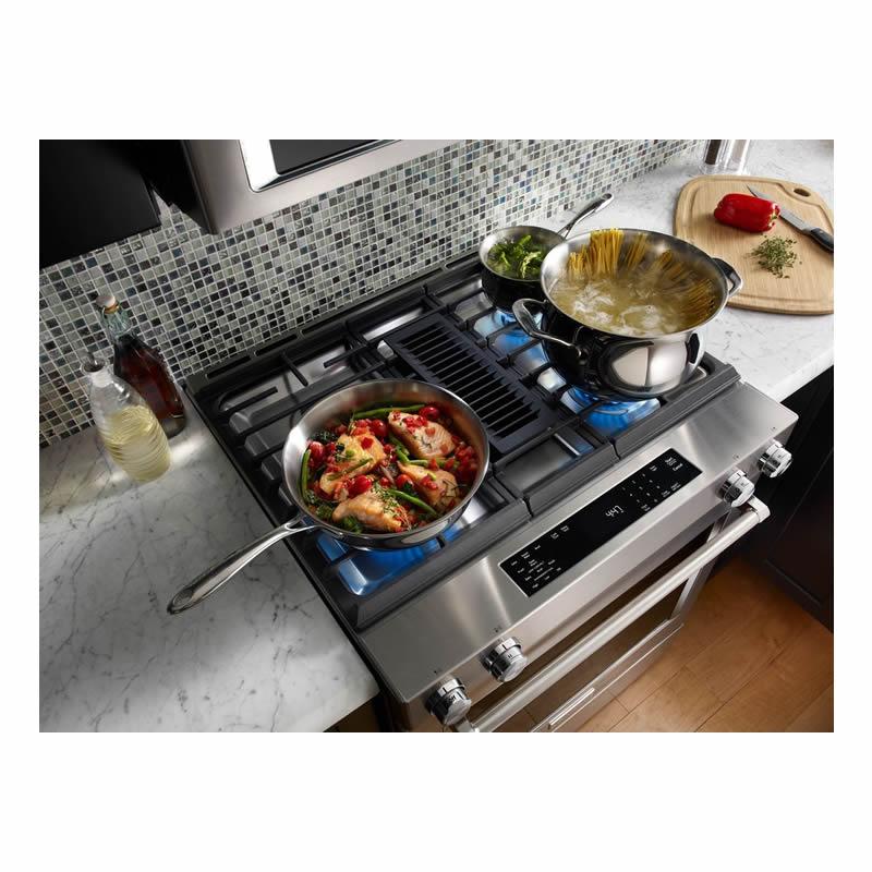 KitchenAid Cuisinière biénergie encastrable de 30 po KSDG950ESS - Image 3
