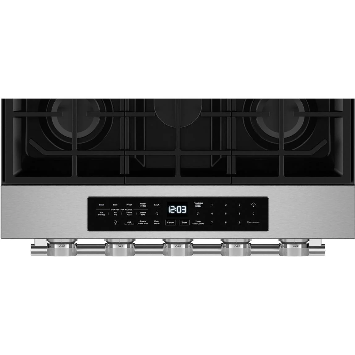 KitchenAid Cuisinière intelligente au gaz encastrable de 30 pouces avec modes de cuisson à convection et brûleur 2 en 1 - Image 32