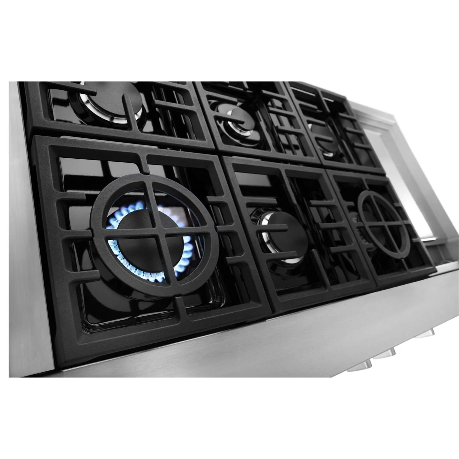 KitchenAid Dessus de cuisinière à gaz de 48 po. avec plaque chauffante KCGC558JSS - Image 4