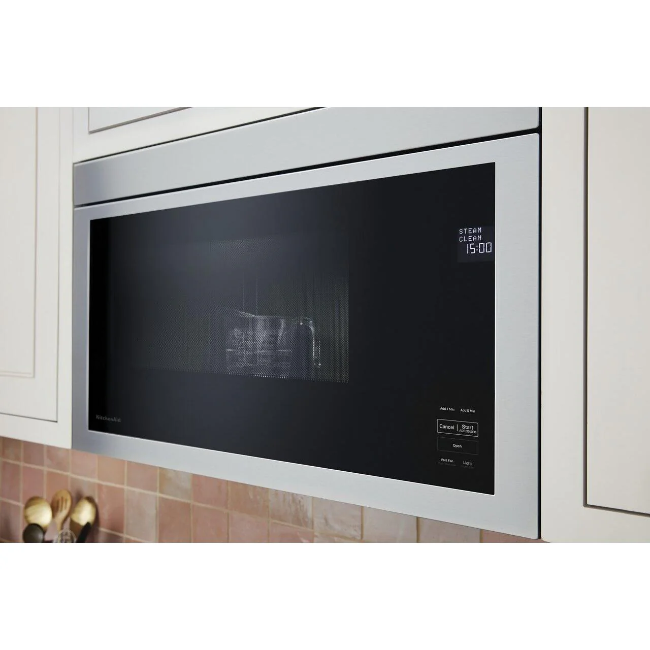 KitchenAid Four à micro-ondes à hotte intégrée de 30 po YKMMF330PPS - Image 8