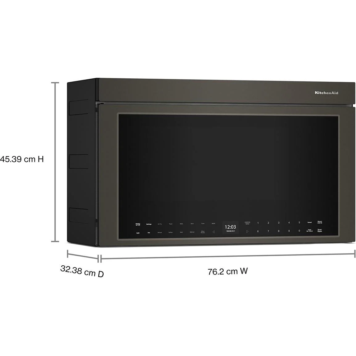 KitchenAid Four à micro-ondes à hotte intégrée de 30 pouces, 1,1 pi. cu. avec technologie Air Fry YKMMF530PBE - Image 9