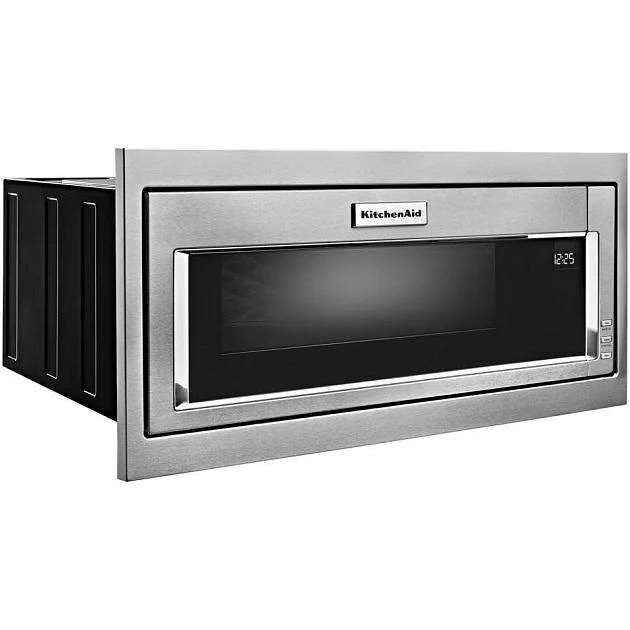 KitchenAid Four à micro-ondes encastrable de 1.1 pi. cu. avec panneau de commande dissimulé YKMBT5011KS - Image 2