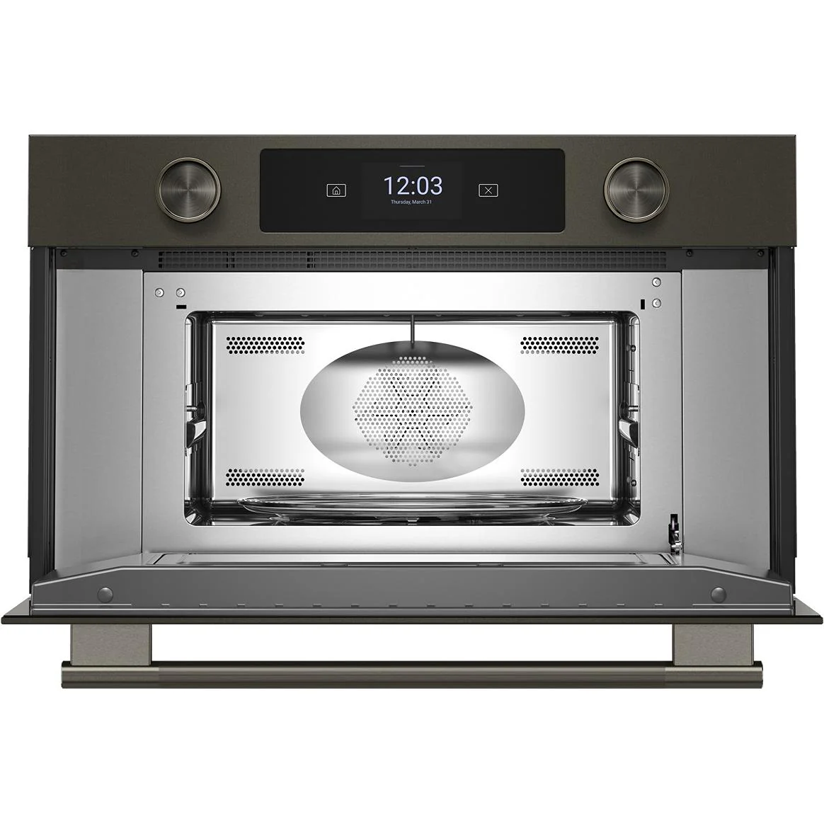 KitchenAid Four à micro-ondes encastrable de 30 pouces avec technologie convection KMBS730SBE - Image 2