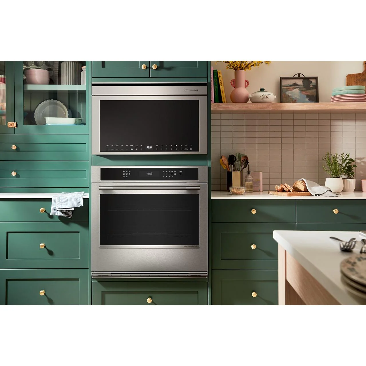 KitchenAid Four à micro-ondes encastré de 30 pouces, 1,1 pi. cu. avec mode friteuse à air YKMBT730SPS - Image 13