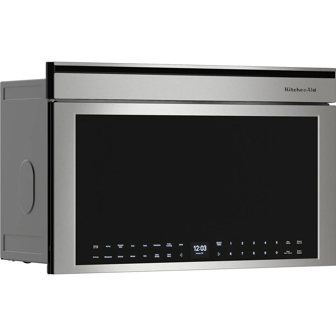 KitchenAid Four à micro-ondes encastré de 30 pouces, 1,1 pi. cu. avec mode friteuse à air YKMBT730SPS - Image 4