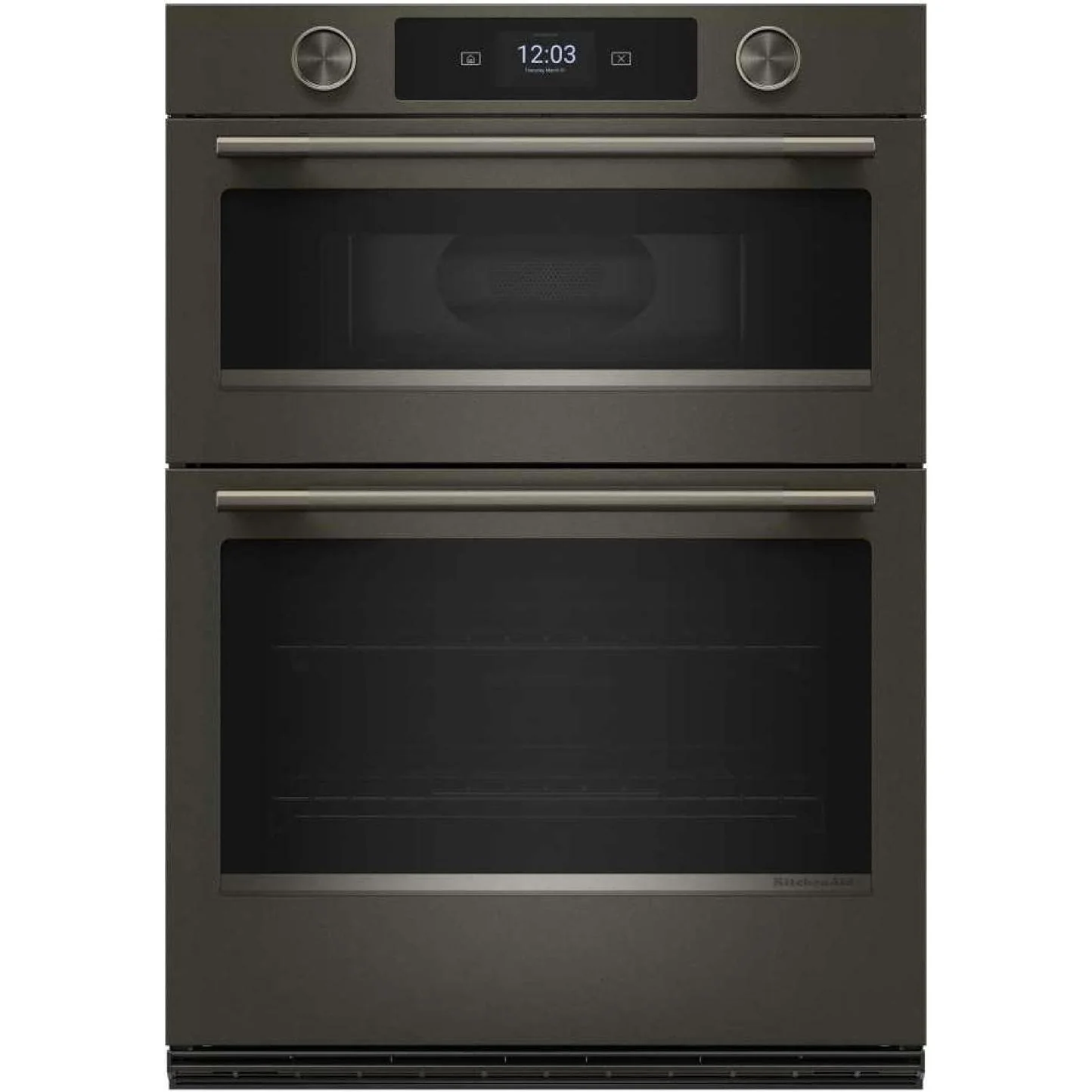 KitchenAid Four mural combiné électrique intelligent de 30 pouces avec caméra de cuisson intelligente KOEC930SBE