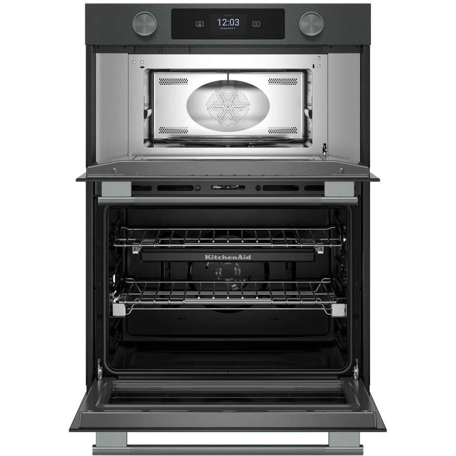 KitchenAid Four mural combiné électrique intelligent de 30 pouces avec caméra de cuisson intelligente KOEC930SJP - Image 2