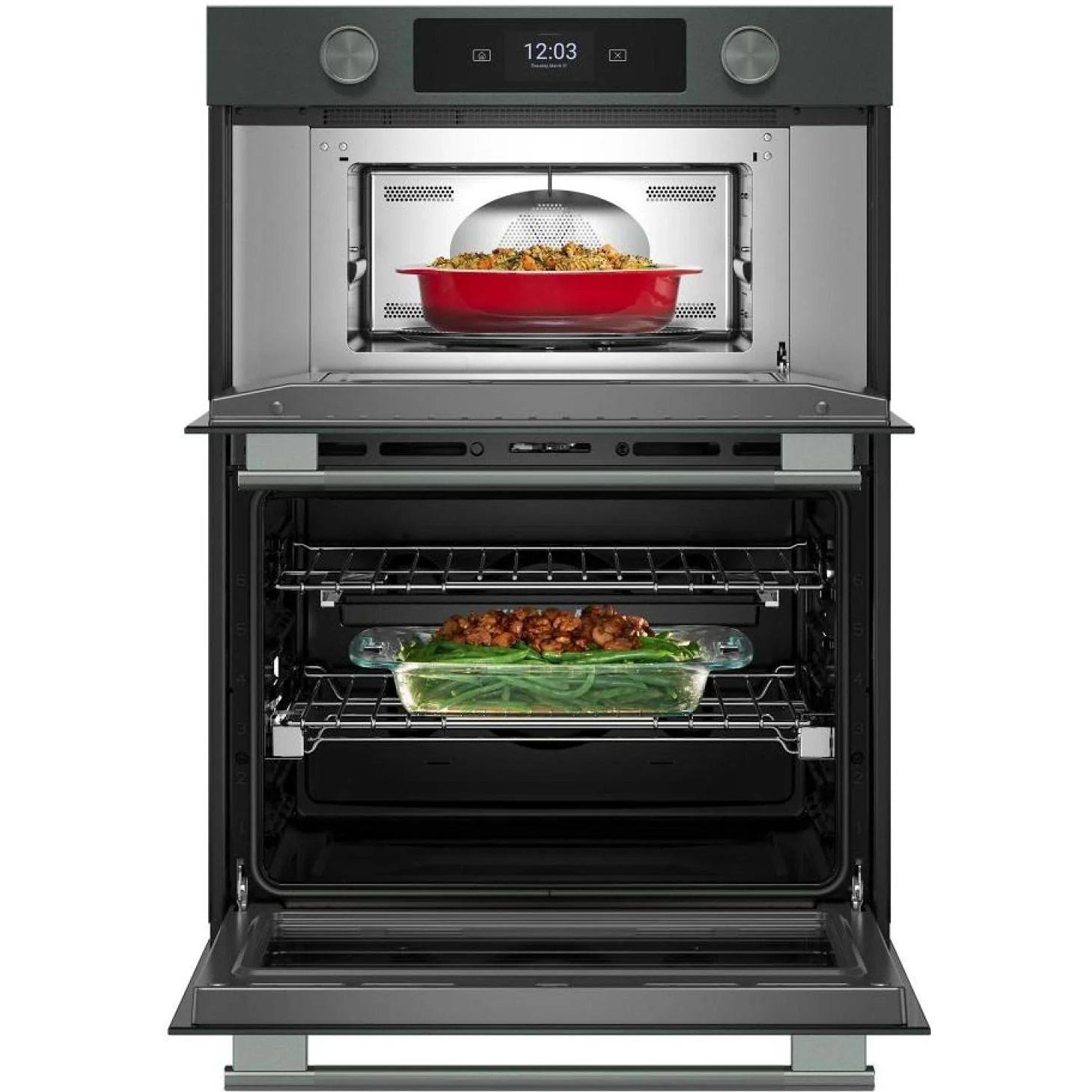 KitchenAid Four mural combiné électrique intelligent de 30 pouces avec caméra de cuisson intelligente KOEC930SJP - Image 3