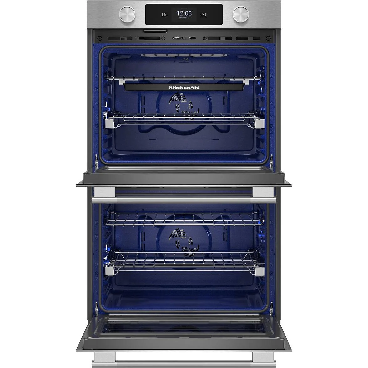 KitchenAid Four mural double encastré de 27 pouces avec technologie convection KOED727SPS - Image 2