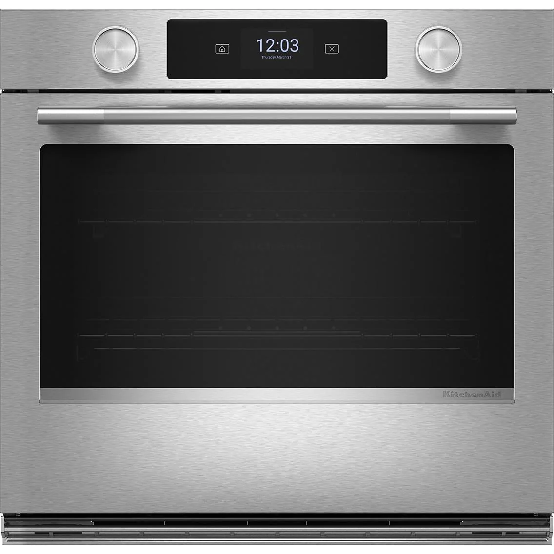 KitchenAid Four mural simple encastré de 27 pouces avec technologie convection KOES727SPS