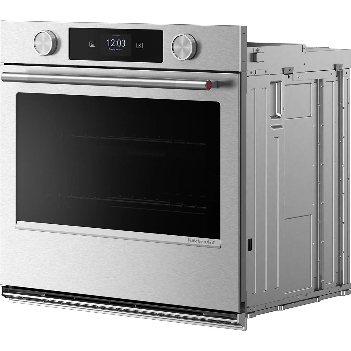 KitchenAid Four mural simple encastré de 27 pouces avec technologie convection KOES727SPS - Image 4
