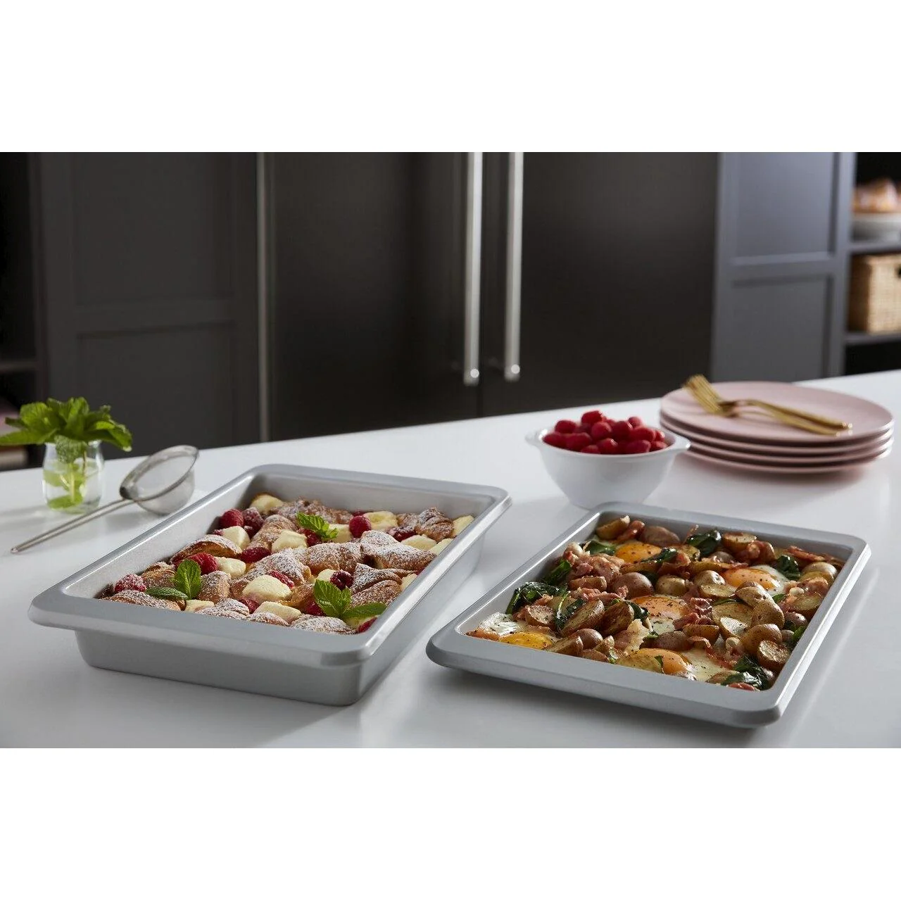 KitchenAid Réfirgérateur côte-à-côte intégré de 48 pouces, 30 pi. cu. avec machine à glaçons interne KBSN708MBS - Image 9