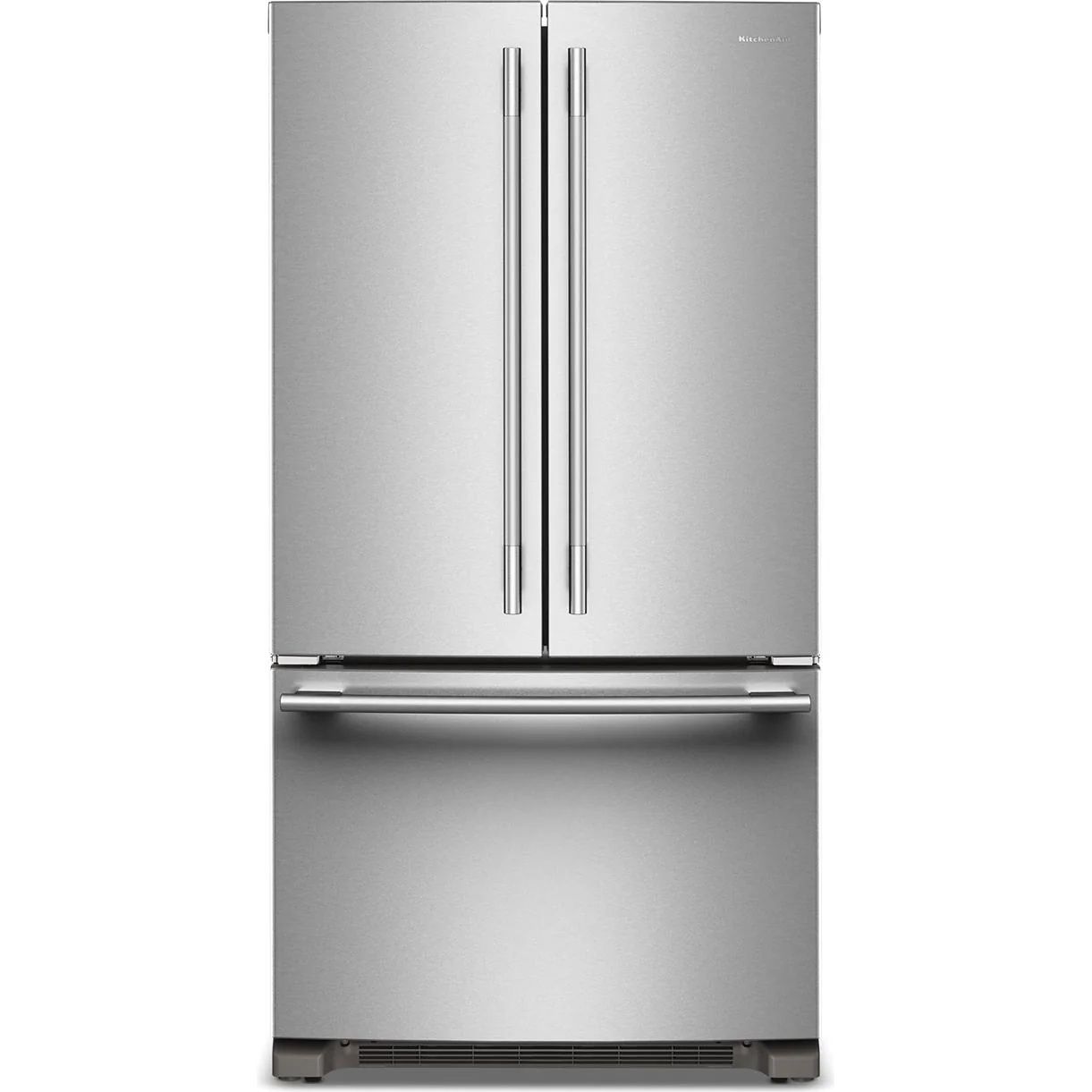 KitchenAid Réfrigérateur trois portes avec porte à deux battants à profondeur de comptoir de 36 pouces, 20 pi. cu. avec distributeur d'eau KRFC136SPS
