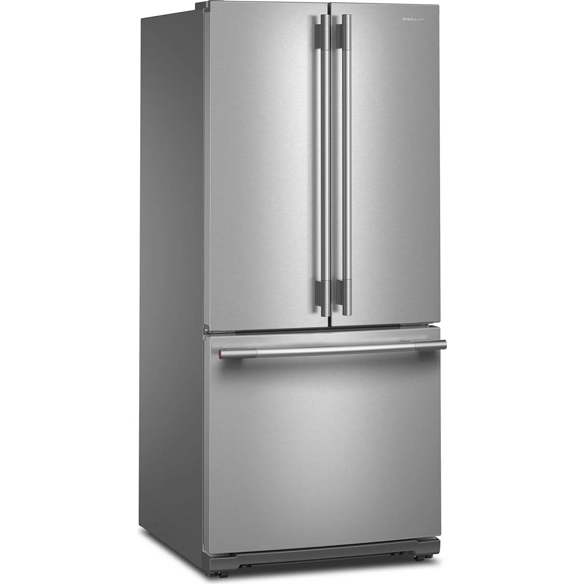 KitchenAid Réfrigérateur trois portes avec porte à deux battants autoportant de 30 pouces, 20 pi. cu. avec machine à glaçons KRFF330SPS - Image 4