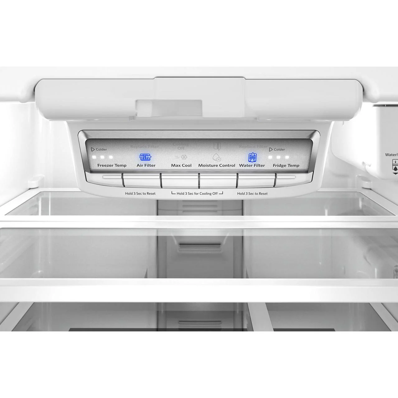 KitchenAid Réfrigérateur trois portes avec porte à deux battants autoportant de 30 pouces, 20 pi. cu. avec machine à glaçons KRFF330SPS - Image 7