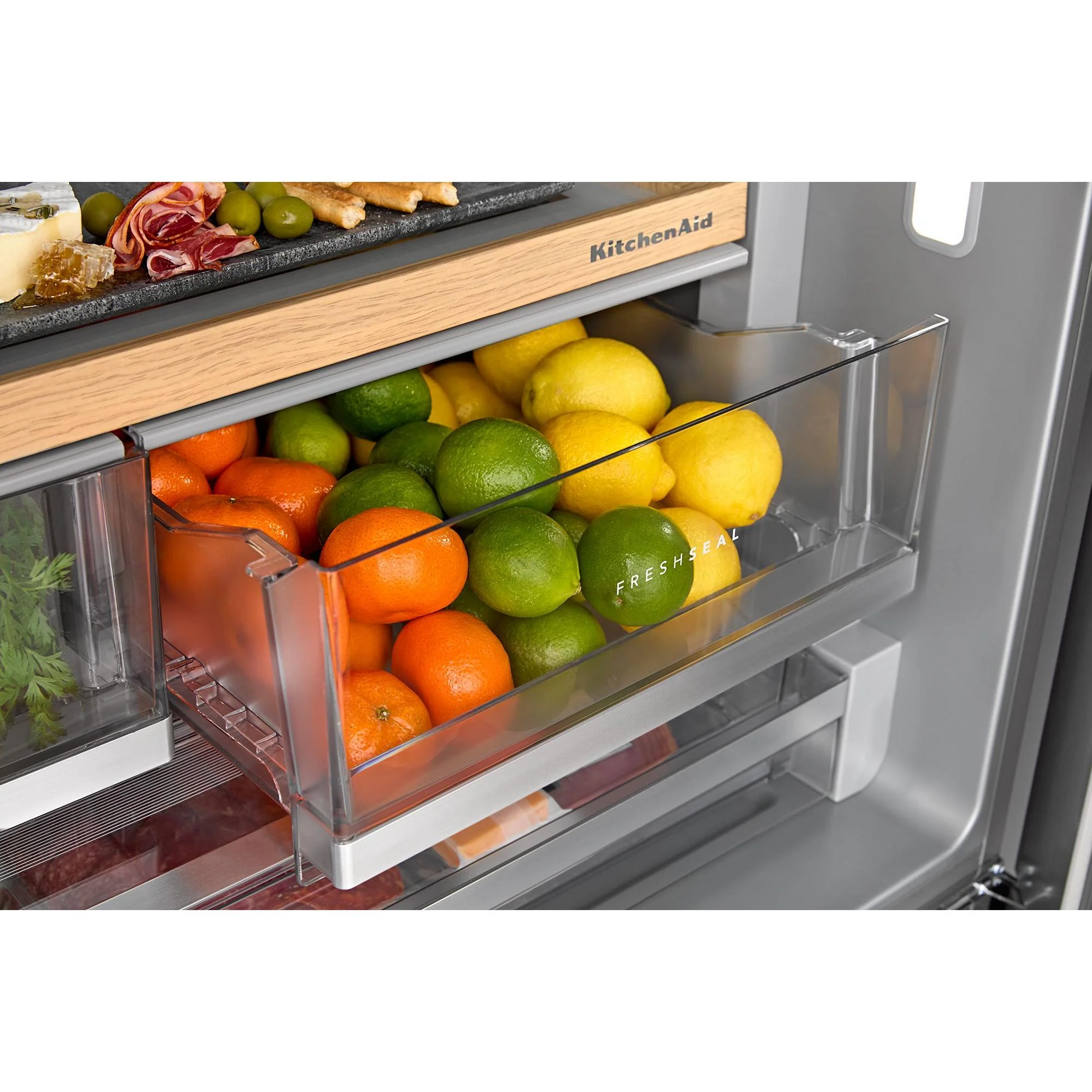 KitchenAid Réfrigérateur trois portes avec porte à deux battants de 36 pouces, 30 pi. cu. avec système distributeur d'eau et de glaçons - Image 21