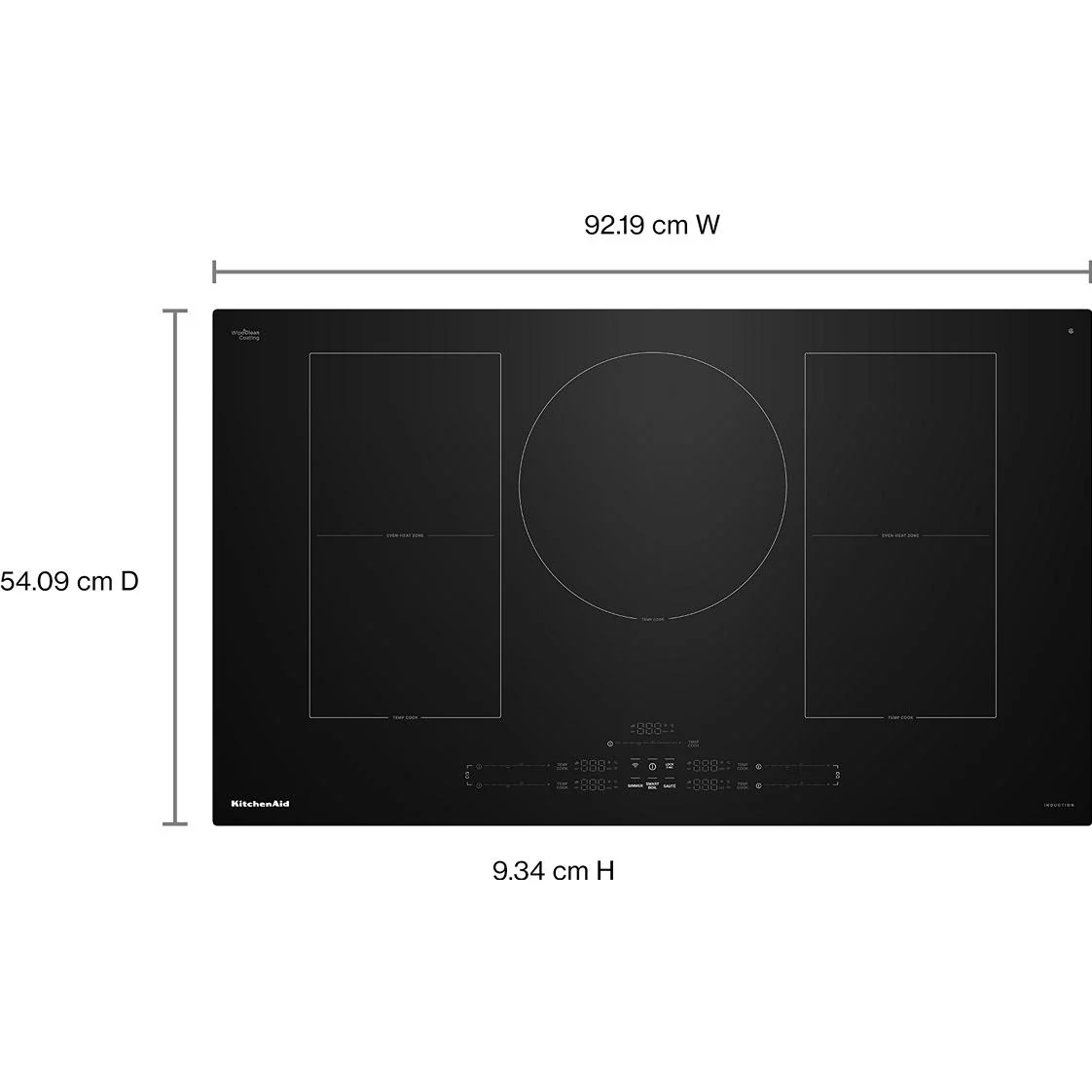 KitchenAid Table de cuisson encastrée à induction Temp Cook™ de 36 pouces avec 5 zones de cuisson - Image 15