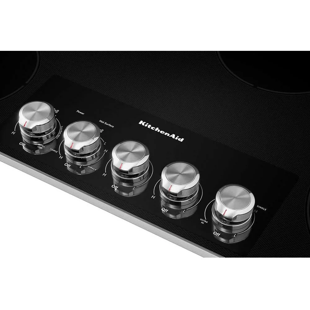 KitchenAid Table de cuisson encastrée électrique de 36 po avec élément Even-Heat™ Ultra Power™ KCES556HSS - Image 3