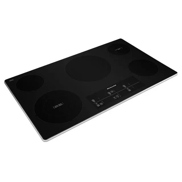 KitchenAid Table de cuisson encastrée électrique de 36 po avec technologie Even-Heat™ KCES956KSS - Image 2