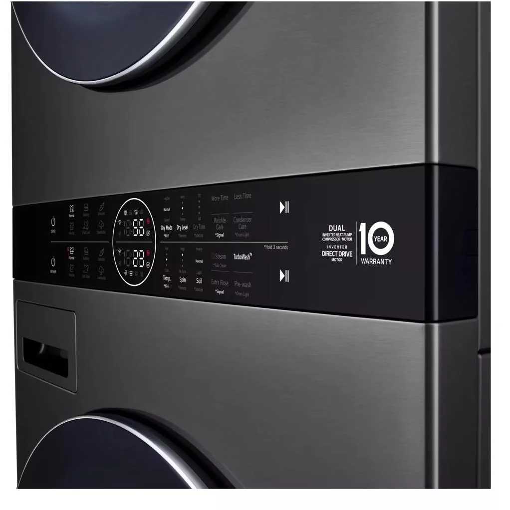 LG Centre de buanderie laveuse/sécheuse superposées avec Wi-Fi WKHC252HBA - Image 12
