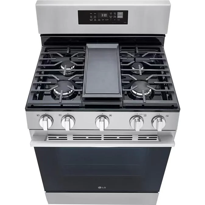 LG Cuisinière à gaz intelligente de 30 pouces avec fonction Air Fry LRGN6323Y - Image 2