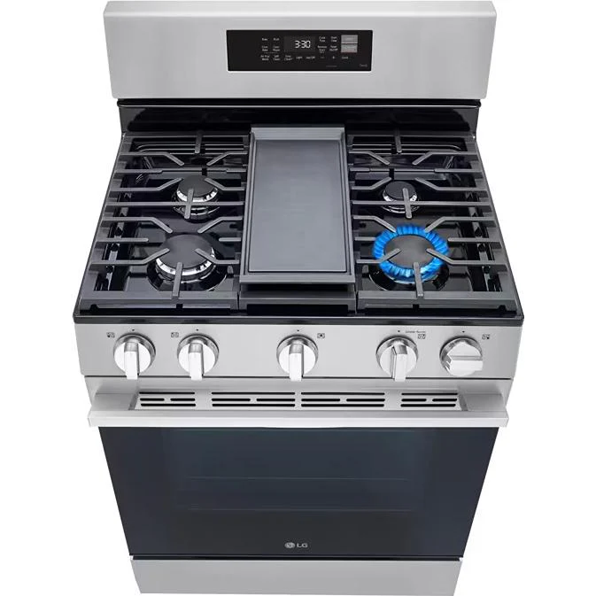 LG Cuisinière à gaz intelligente de 30 pouces avec fonction Air Fry LRGN6323Y - Image 3