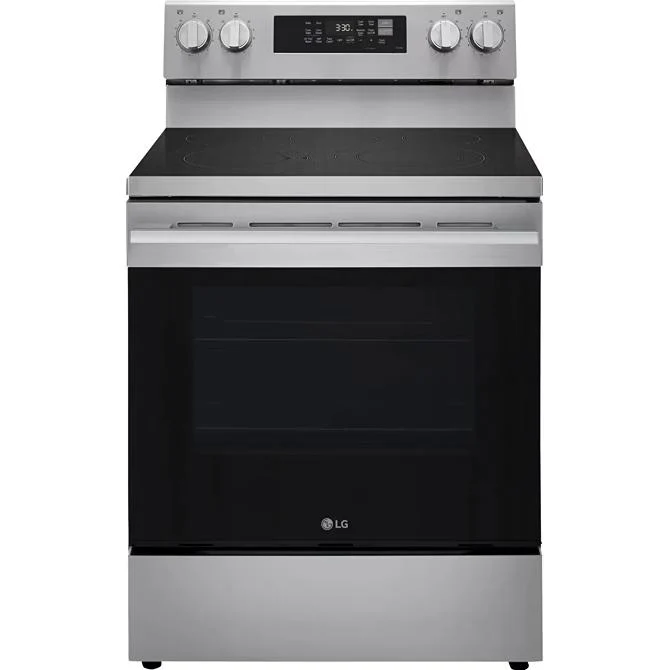 LG Cuisinière électrique intelligente de 30 pouces avec fonction Air Fry LREN6323YE