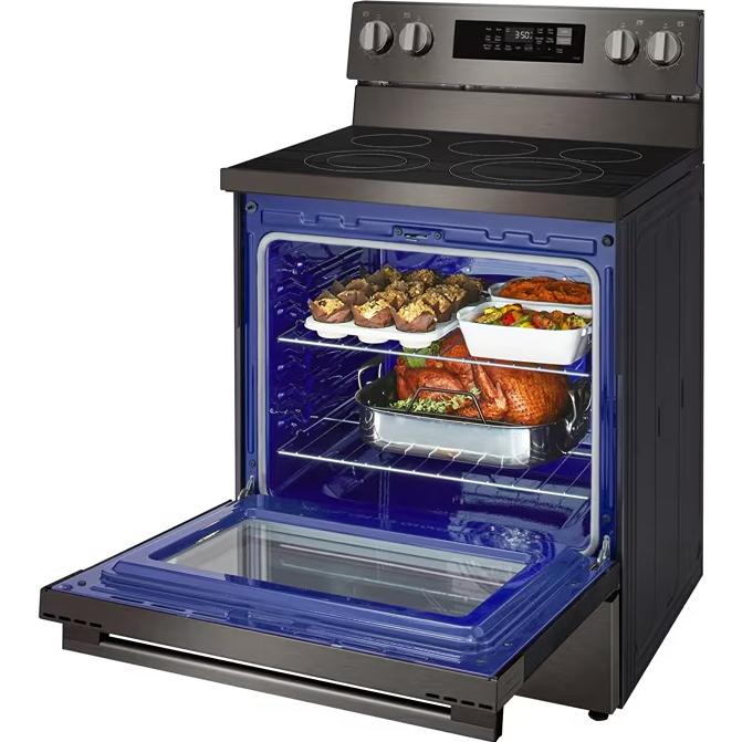 LG Cuisinière électrique intelligente de 30 pouces avec fonction Air Fry LREN6323ZE - Image 5