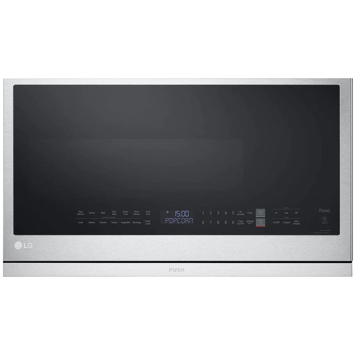 LG Four à micro-ondes à hotte intégrée de 30 pouces, 2,1 pi. cu. avec EasyClean® MVEL2137F