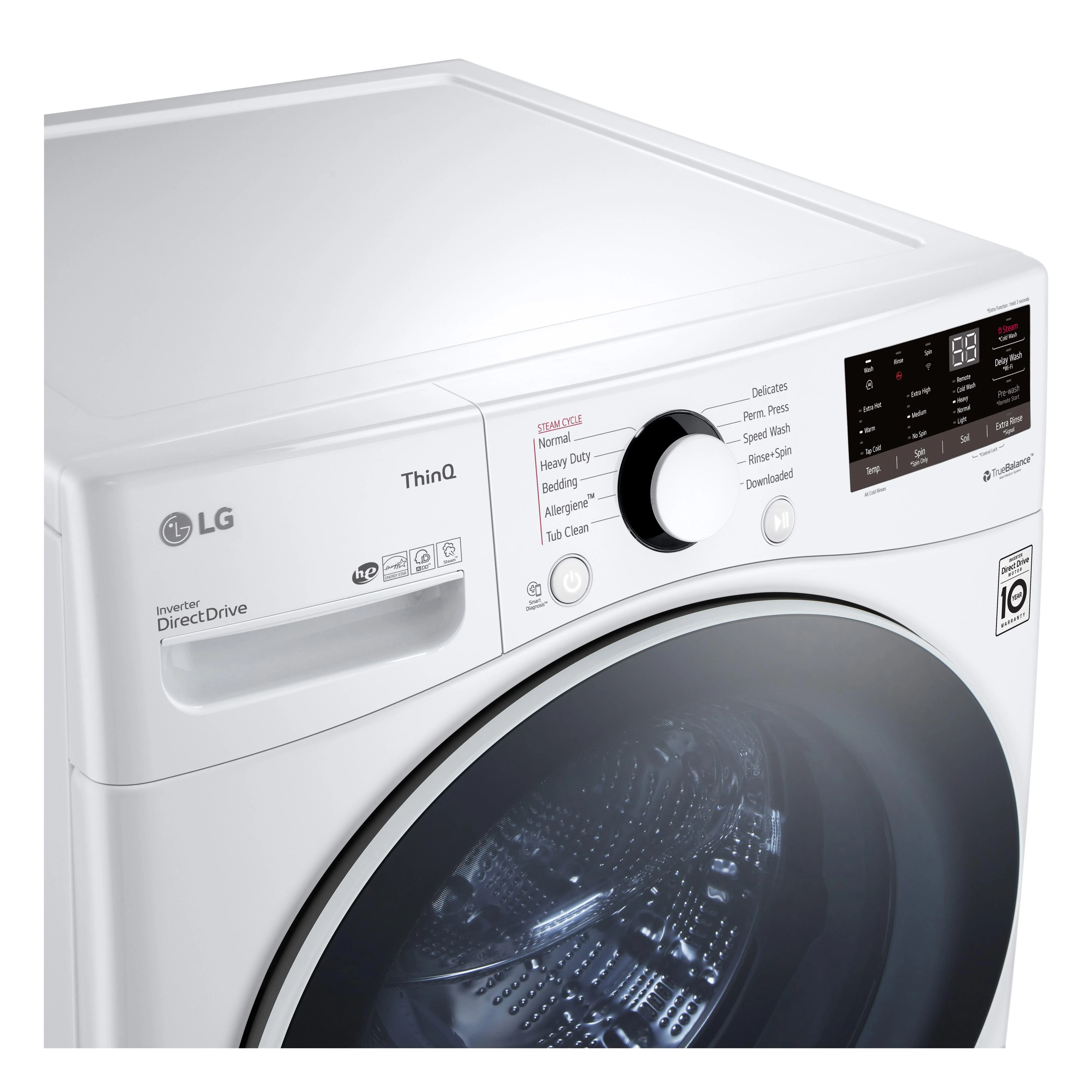 LG Laveuse à chargement frontal avec technology ColdWash™ de 5,2 pi cu WM3600HWA - Image 14