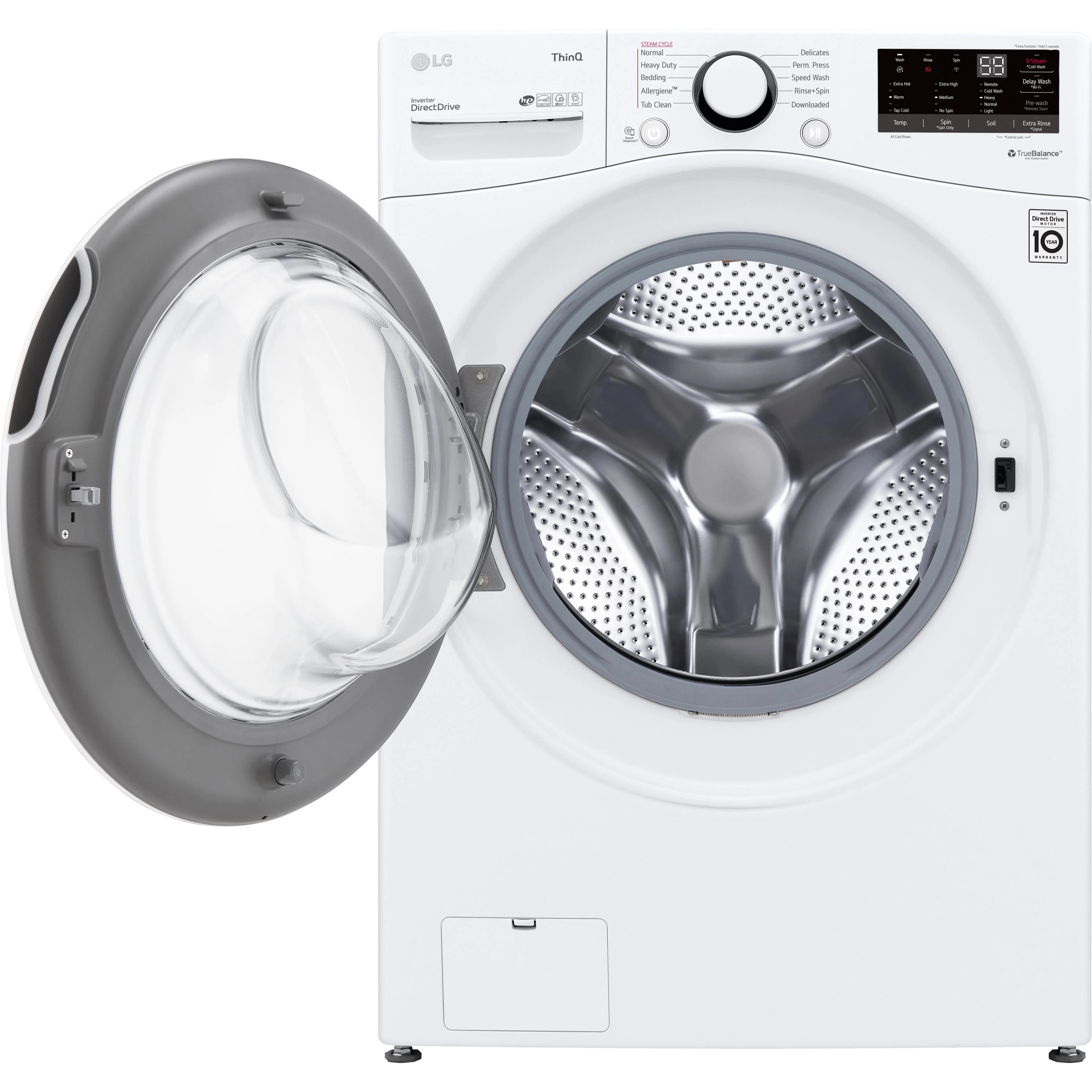 LG Laveuse à chargement frontal avec technology ColdWash™ de 5,2 pi cu WM3600HWA - Image 4