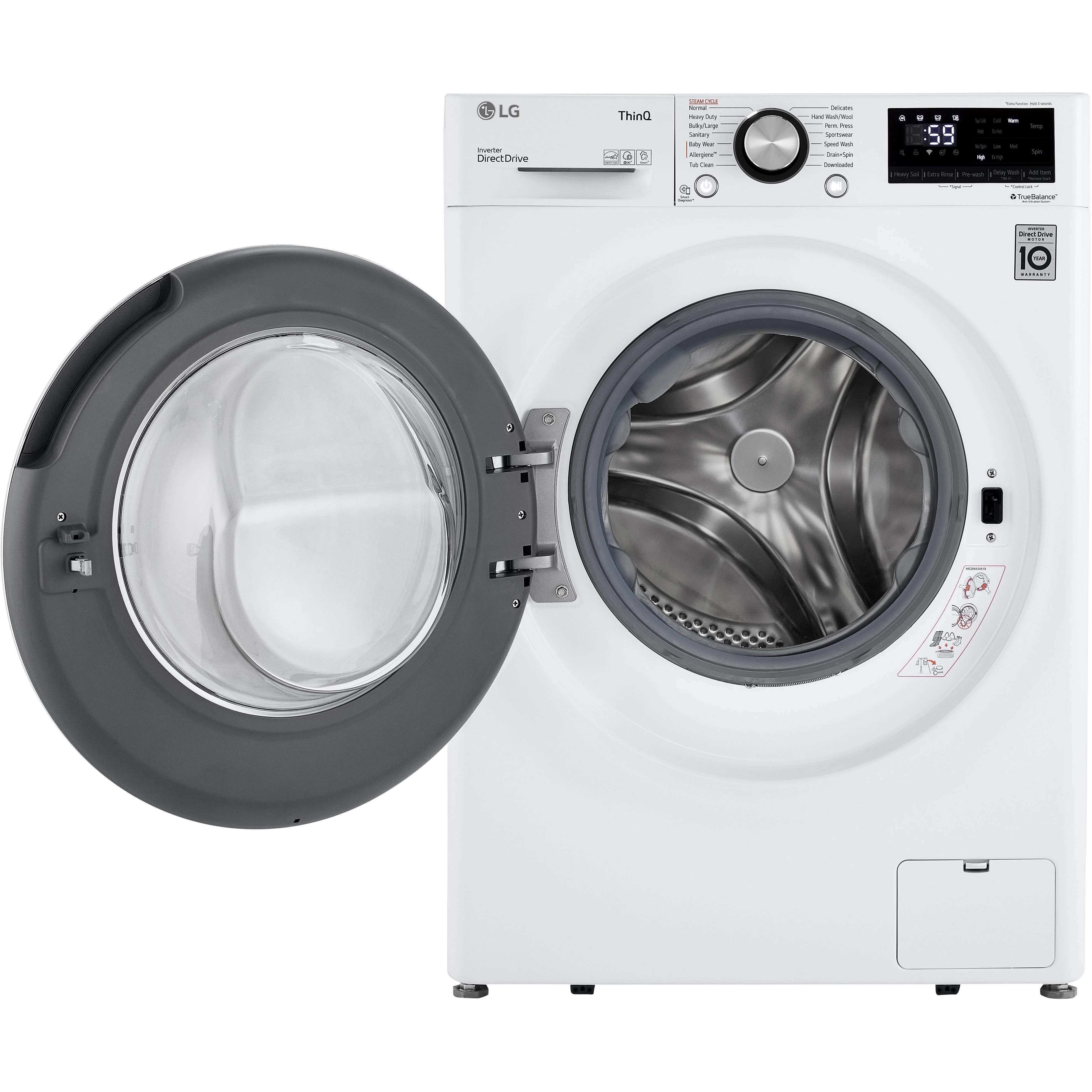 LG Laveuse à chargement frontal avec technologie ColdWash™ WM1455HWA - Image 7