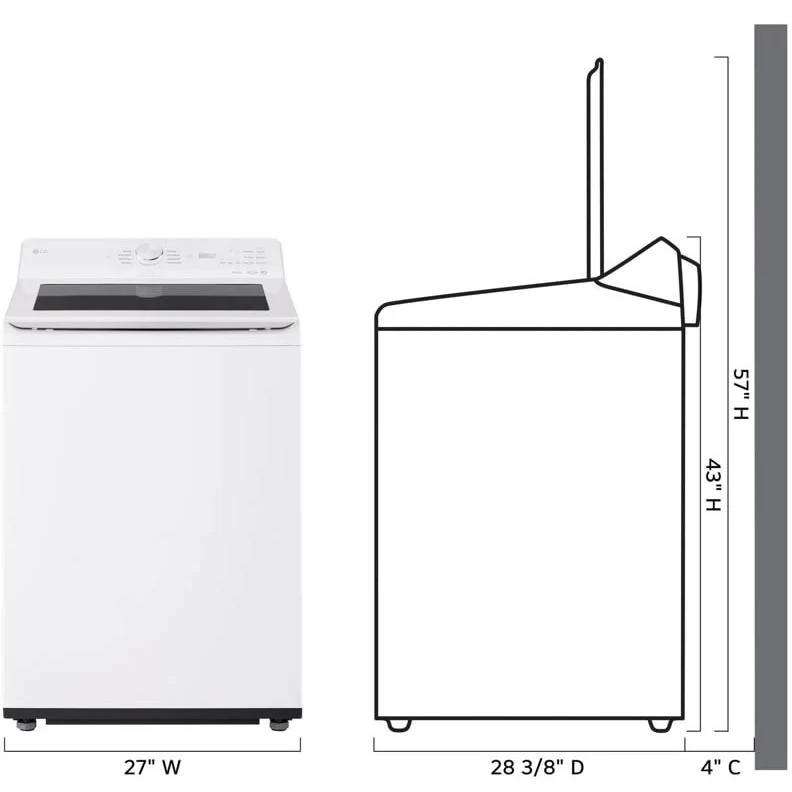 LG Laveuse à chargement vertical avec EasyUnload™ WT8200CW - Image 16