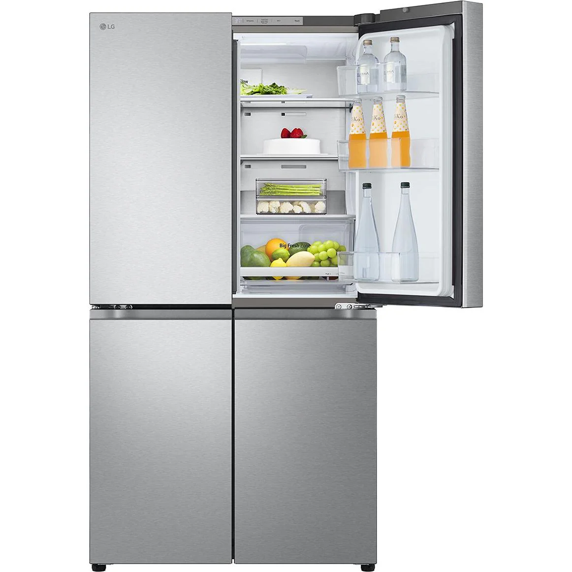 LG Réfrigérateur à quatre portes avec porte à deux battants à profondeur de comptoir de 36 po, 23,6 pi. cu. avec machine à glaçons LF24C8200S - Image 3