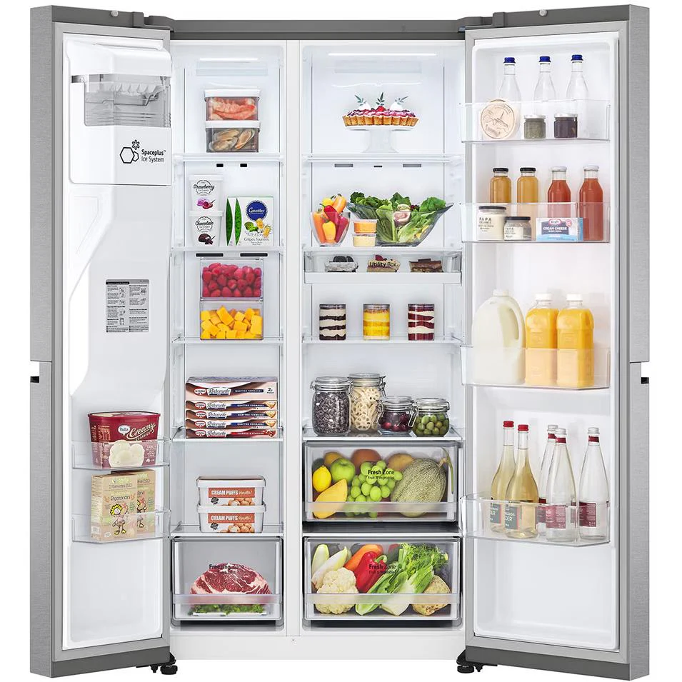 LG Réfrigérateur côte-à-côte à profondeur de compteur de 36 pouces, 22,5 pi. cu. avec système d'eau et de glaçons LS23C4230V - Image 2