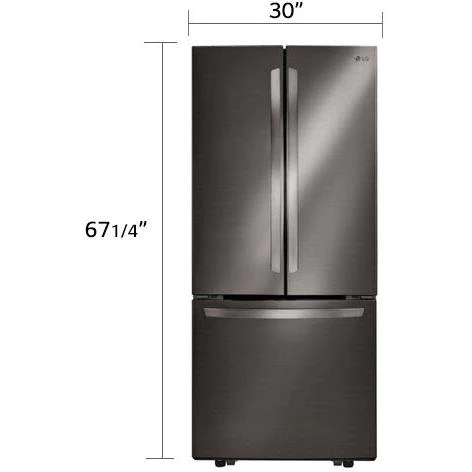 LG Réfrigérateur trois portes avec porte à deux battants amovible de 30 po., 21,8 pi.cu. avec technologie SmartDiagnosis™ - Image 28