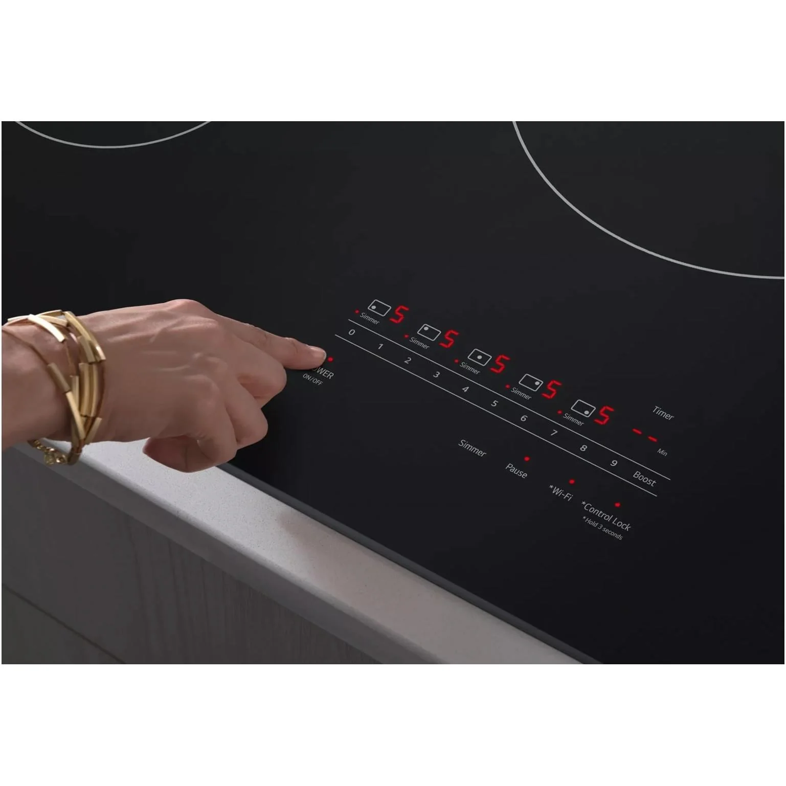 LG Table de cuisson encastrée à induction de 36 pouces avec UltraHeat™ CBIH3613BE - Image 4