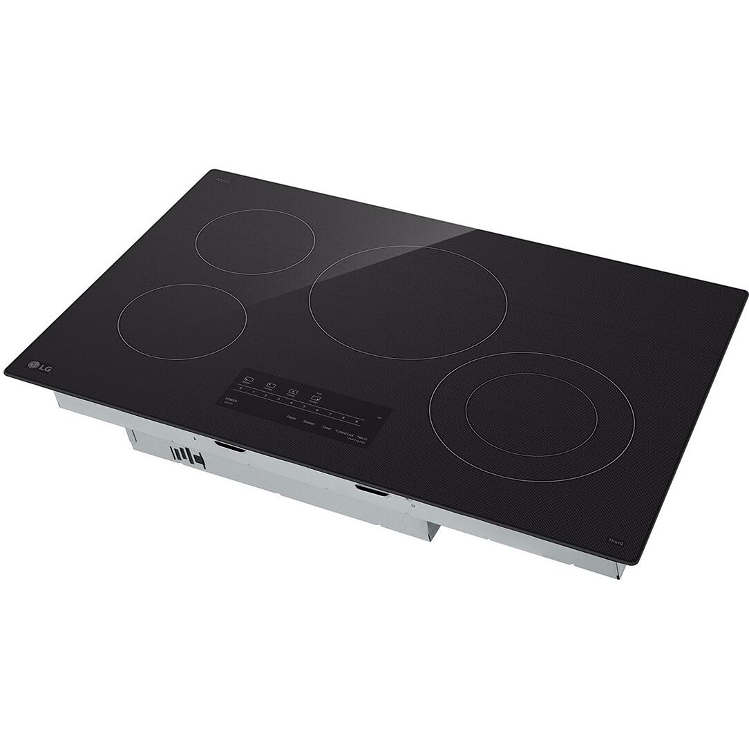 LG Table de cuisson encastrée électrique intelligente de 30 pouces avec 4 éléments CBEW3013BE - Image 5