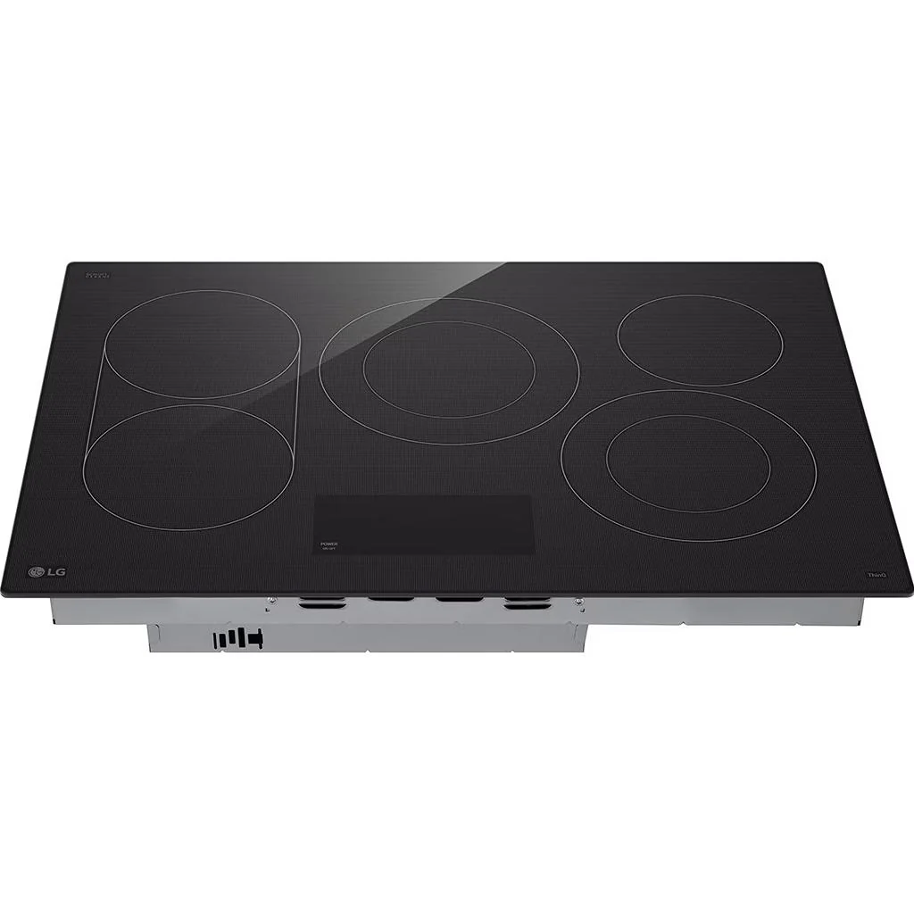 LG Table de cuisson encastrée électrique intelligente de 30 pouces avec 5 éléments CBEW3017BE - Image 3