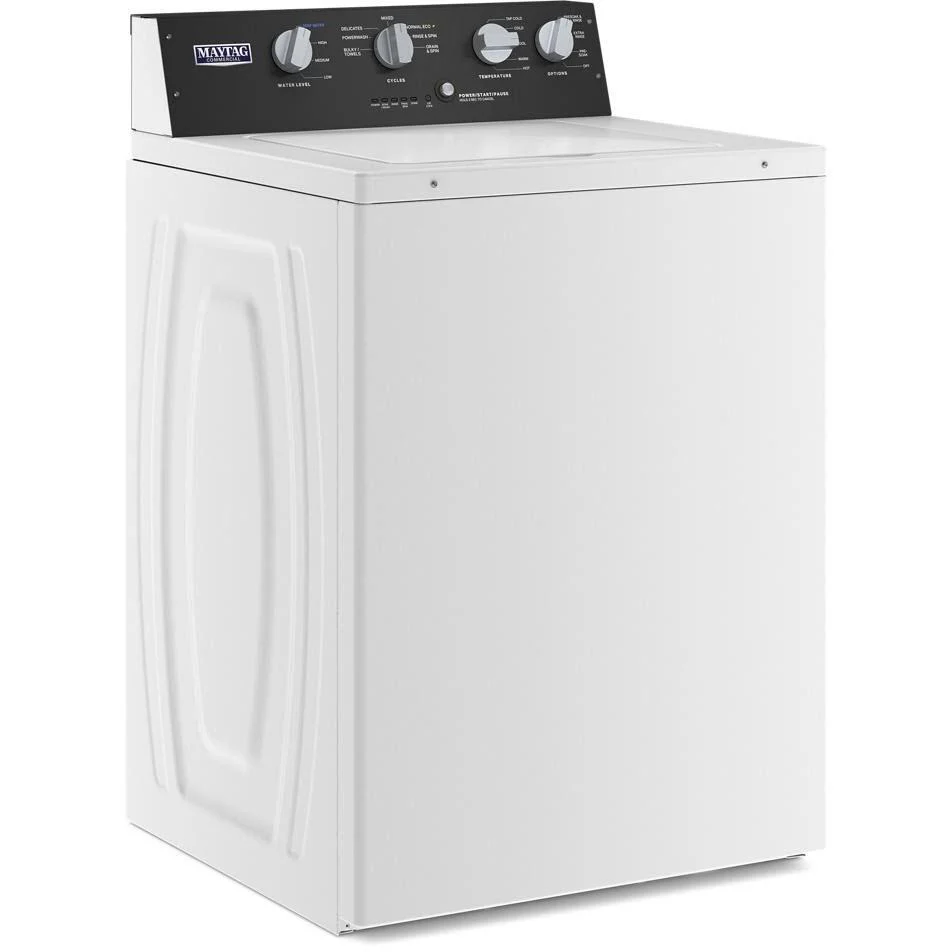 Maytag Commercial Laundry Laveuse à chargement par le dessus de 4,0 pi. cu. avec agitateur à double action MVWP586GW - Image 3