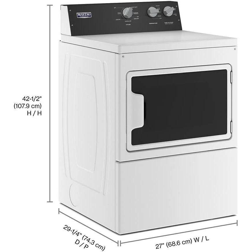 Maytag Commercial Laundry Sécheuse électrique de 7,4 pi. cu. avec capteur Intellidry® YMEDP586GW - Image 14