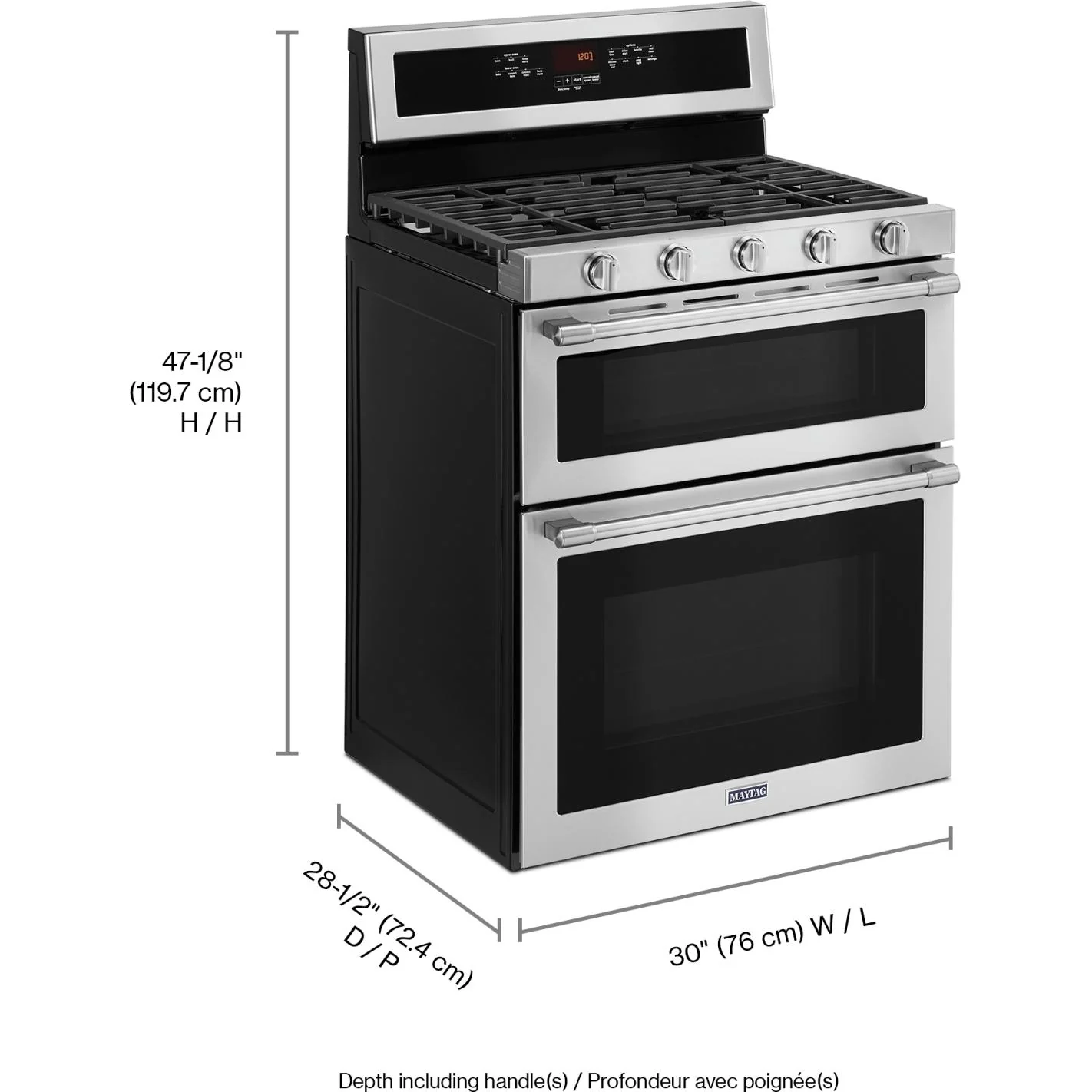 Maytag Cuisinière amovible à gaz de 30 po avec brûleur Power™ MGT8800FZ - Image 11