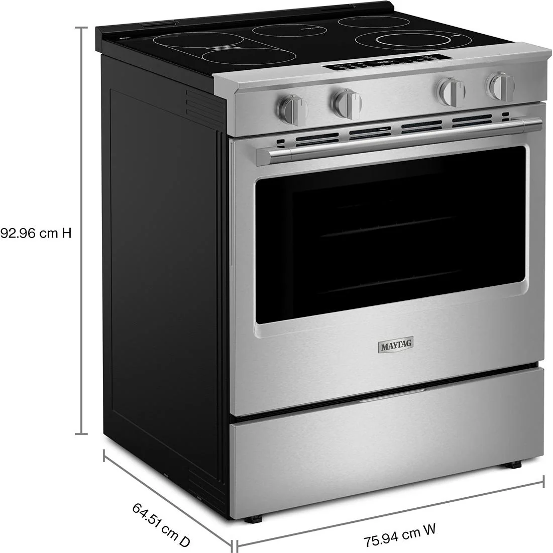 Maytag Cuisinière encastrable électrique de 30 pouces avec mode gril YMSES7030SZ - Image 8