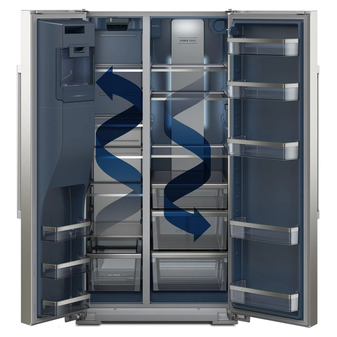Maytag Réfrigérateur côte-à-côte de 36 pouces, 28 pi. cu. avec distributeur d'eau et de glace MRSF6636RZ - Image 6
