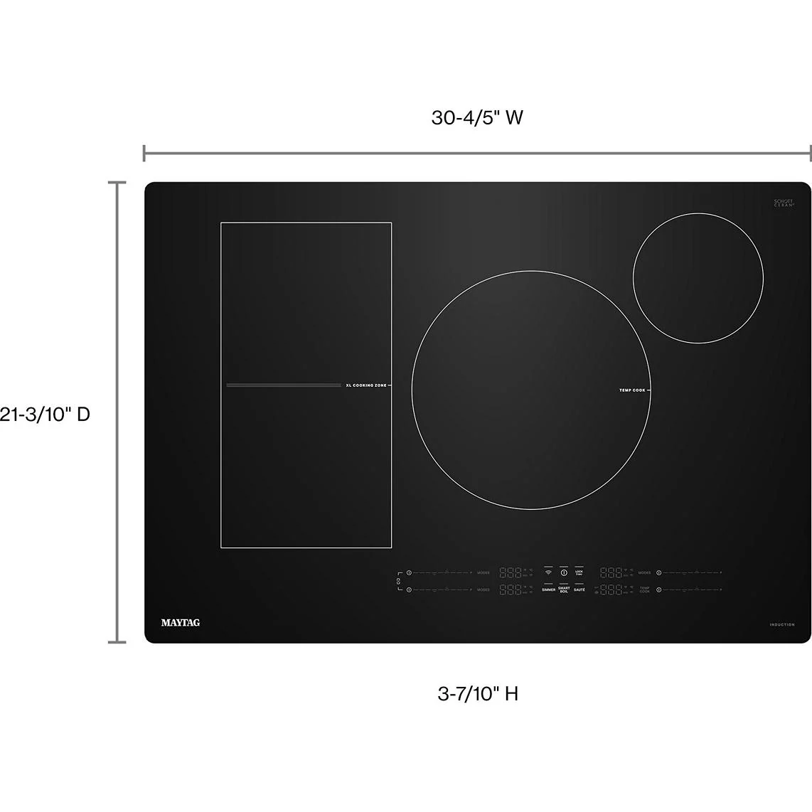 Maytag Table de cuisson encastrée à induction de 30 pouces avec Power Boost MCIT8030SB - Image 10